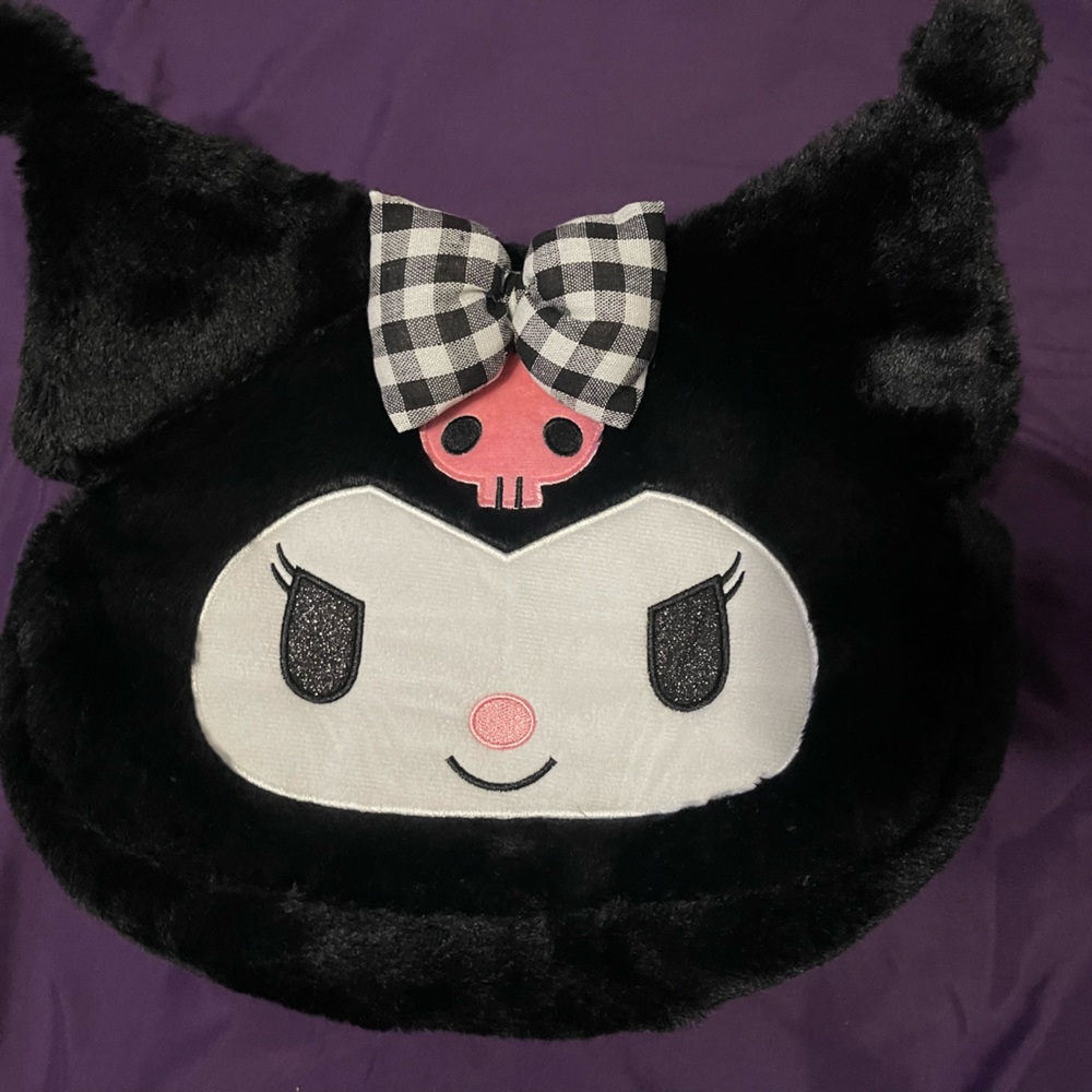 Plush kuromi shoulder bag